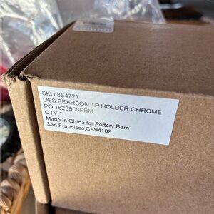 Pottery Barn Chrome Toilet Paper Holder